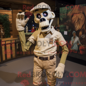 Tan Undead mascot costume...