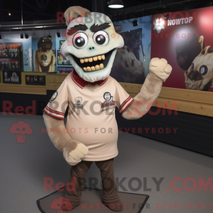 Tan Undead mascot costume...