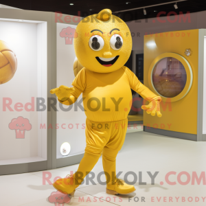 Gold Squash maskot kostyme...