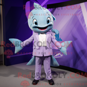 Lavendel sværdfisk maskot...