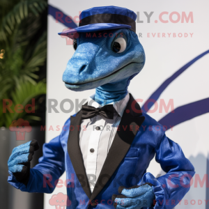 Blue Coelophysis mascot...