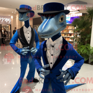 Blue Coelophysis mascot...