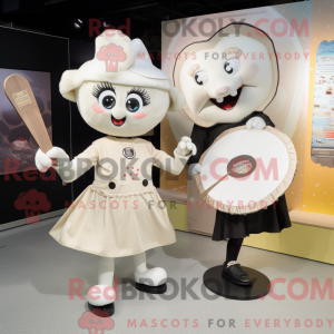 Cream Knife Thrower mascot...