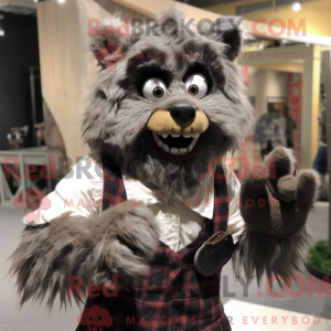 Varulv maskot kostume...