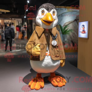 Tan Penguin-mascottekostuum...