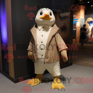 Tan Pinguin Maskottchen...