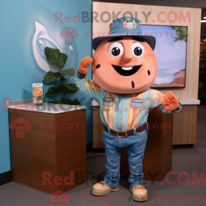 Peach Tacos mascot costume...