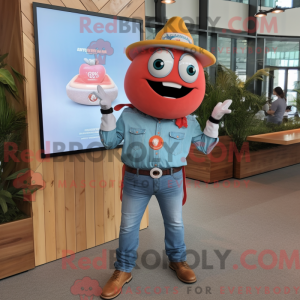 Peach Tacos maskot kostume...