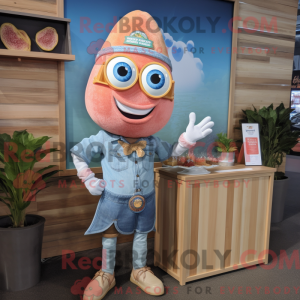 Peach Tacos mascot costume...