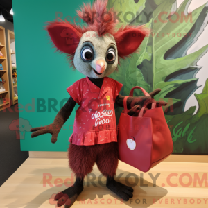 Red Aye-Aye mascot costume...