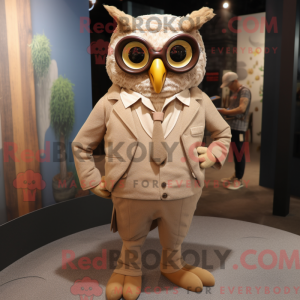 Postava maskota Tan Owl...