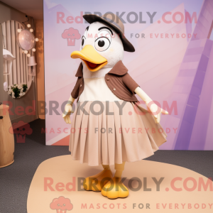 Beige Penguin mascot...