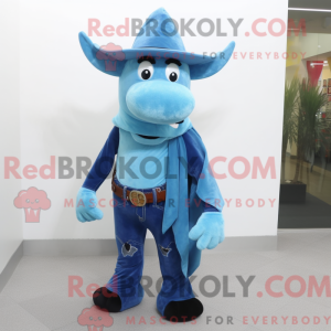 Blue Steak mascot costume...