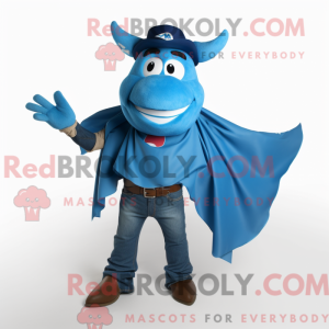 Blue Steak mascot costume...