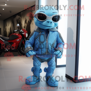 Sky Blue Turtle mascot...