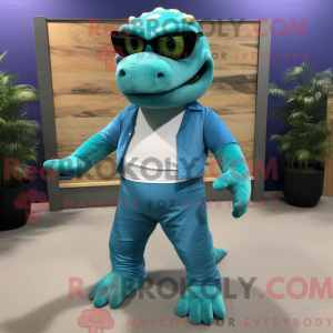 Cyan Iguanodon...