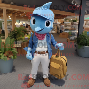 Sky Blue Swordfish mascot...