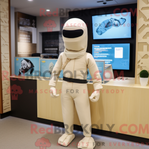Cream Ninja mascot costume...