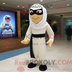 Creme Ninja maskot kostume...