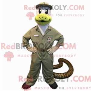 Olive Anaconda mascot...