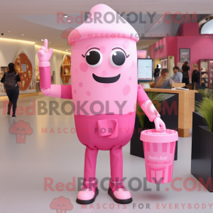 Pink Ice Cream maskot...