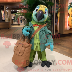 Postava maskota Olive Macaw...