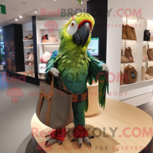 Postava maskota Olive Macaw...