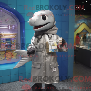 Silver Barracuda mascot...