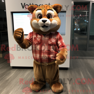 Rust Cat maskot kostume...