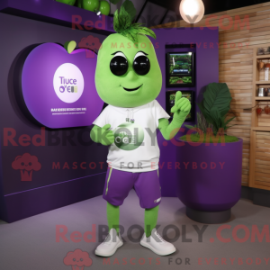 Olive Grape mascottekostuum...