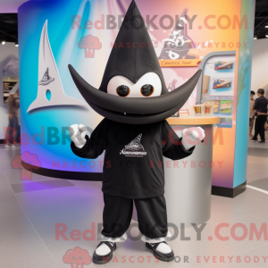 Black Ray-mascottekostuum...