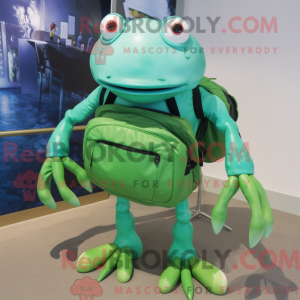 Green Crab mascot costume...