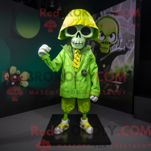 Postava maskota Lime Green...