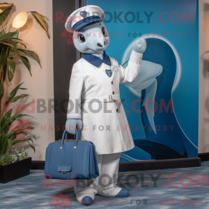 Navy Dolphin mascot costume...