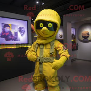 Yellow Para Commando mascot...