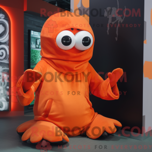 Orange Kraken mascot...