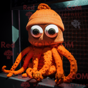 Orange Kraken mascot...