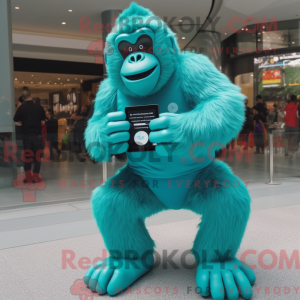 Turkis Gorilla maskot...