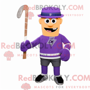 Purple Ice Hockey Stick...
