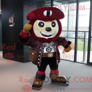 Maroon Pirate mascot...