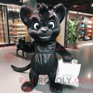 Black Chupacabra mascot...