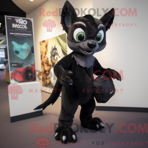 Black Chupacabra mascot...