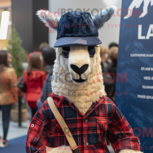 Navy Lama maskot kostume...