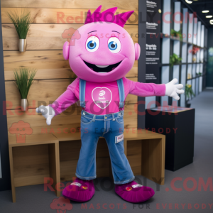Magenta Tooth Fairy mascot...