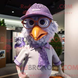 Lavender Hens mascot...