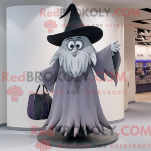 Gray Witch S Hat mascot...