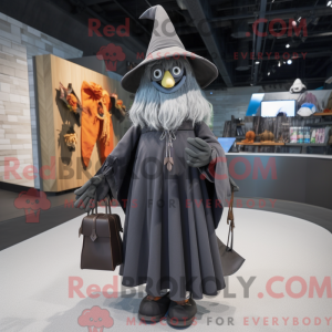 Gray Witch S Hat mascot...