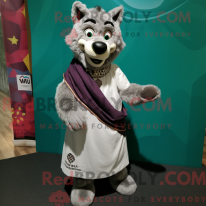 Say Wolf mascot costume...