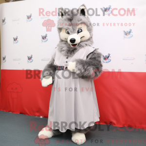 Say Wolf mascot costume...