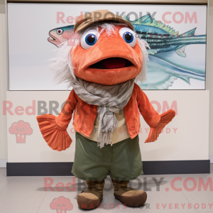Salmon mascot costume...